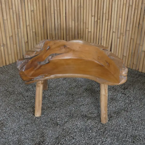 Product image 1 of the product “Garden Bench, made from unique teak root, approx. 110cm Length. The shape may vary. ”